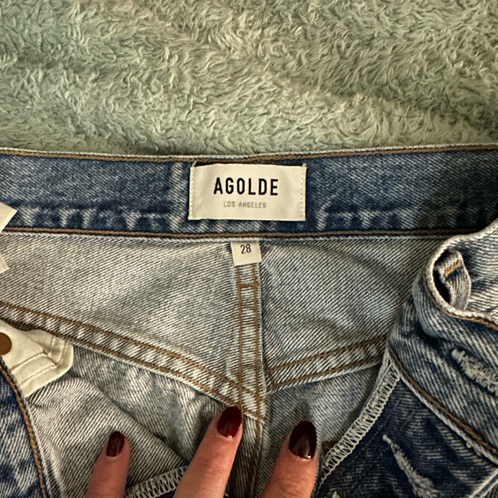 AGOLDE Riley Crop Jeans - raw hem - Picture 4 of 7